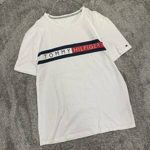 TOMMY HILFIGER トミーヒルフィガー Tシャツ 半袖カットソー ホワイト 白 メンズ トップス 最落なし （H19）