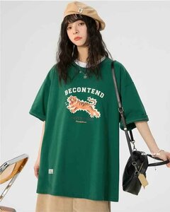 韓国風 レディース 半袖Tシャツ 新しい夏 カジュアル ファッション半袖Tシャツ L ブラック