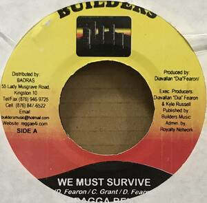 [ 7 / レコード] Spragga Benz / Sugar Slick / We Must Survive / The Memories ( Reggae / Dancehall ) Builders レゲエ 