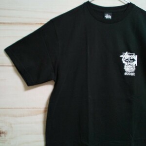 1スタ ステューシー 271 沖縄シーザープリントTシャツ M ブラック