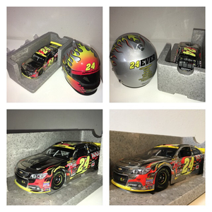 激レアモデル1／516 1／24 NASCAR Jeff Gordon Homestead Race Version 2015SS ARC Color Chrome ヘルメットミニチュア付きジェフゴードン