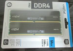 【Crucial Pro】メモリ★64GB (2x32GB) DDR4-3200★CP2K32G4DFRA32A（即決）