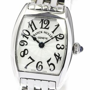 ☆良品★箱付き【FRANCK MULLER】フランクミュラー トノー カーベックス 2251QZ クォーツ レディース_717962【ev15】