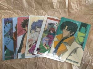 B5 るろうに剣心 下敷き したじき カード 和月 Nobuhiro Watsuki Rurouni Kenshin Samurai X plastic board sheet writing mat CARD poster