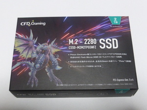 CFD SSD M.2 NVMe PCI-Express Gen5.0x4 2TB Read 10GB/s Write 9.5GB/s 電源投入回数8回 使用時間1時間 正常100% CSSD-M2M2TPG5NFZ