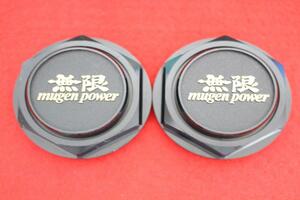 2枚 無限 CF-48 MUGEN 社外 中古 ホイール センタープレート センターカバー エンブレム オーナメント cap