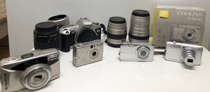 カメラ・レンズ　 おまとめ　CANON/CASIO/Nikon/FUJIFILM　稼働品／ジャンク品
