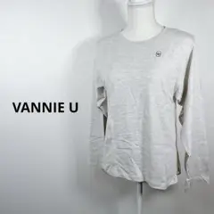 ヴァニーユー　ロングTシャツ　カットソー　ロゴ　コットン100％　フリーサイズ