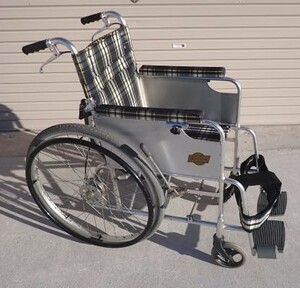 福岡発　日本ウィールチェア アルミ手折れ式 自走式車椅子 座面幅37㎝ 