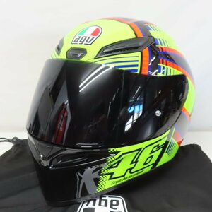 【美品】AGV K1 バレンティーノロッシ SOLELUNA 2015 フルフェイスヘルメット MLサイズ 人気 レーサー バイク 二輪 オートバイ ソレルナ