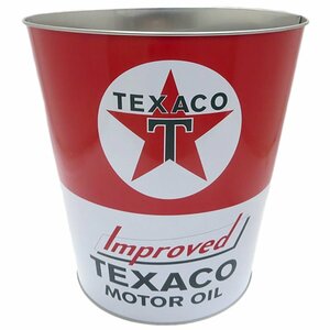 TEXACO　メタル トラッシュビン アメリカ雑貨 アメ雑 アメリカン雑貨