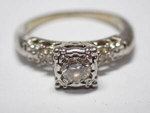 コレクション整理品　１４K ダイヤの指輪