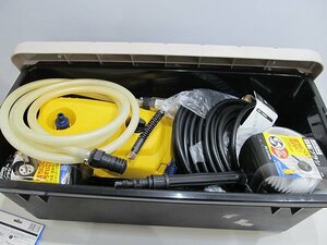 １円 アイリスオーヤマ　屋外用高圧洗浄機　FIN-801W 黄色　回転ブラシ他　まとめて