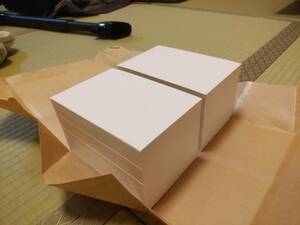 【1000枚入×２】はがき大用紙（100×148mm）　白、無地　少し薄い　　案内状、挨拶状、QSLカード用紙