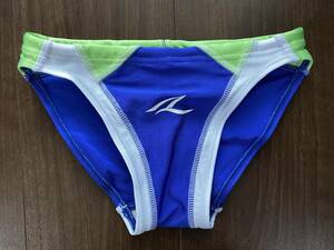 AQUX 競パン BLUE&WHITE&LIME 新品 SSサイズ Vパン ビキニ 脇幅狭い 極小 完売品