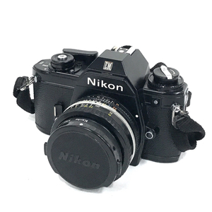1円 Nikon EM NIKKOR 50mm 1:1.8 一眼レフ フィルムカメラ マニュアルフォーカス