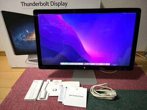 液晶程度良好! Apple Thunderbolt Display (27-inch)_MC914J/A_オプション付属！