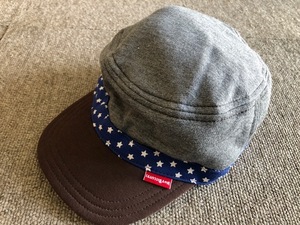 ★新品ホットビスケッツジャージーキャップ帽子M50～52cmミキハウス★グレー
