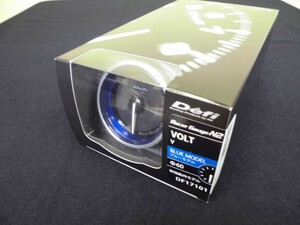Defi　Racer Gauge デフィ レーサーゲージ　N2 60φ（ブルー）電圧計 DF17101
