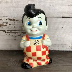 即決② 80s BIG BOY ビッグボーイ ビンテージ ソフビ バンク ドール アメリカ レストラン ハンバーガー バリエーション