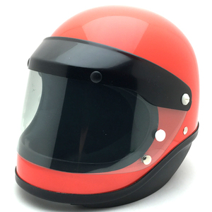 送料無料 Dead Stock 新品 箱 純正シールド付 SHOEI S-20 ORANGE 59cm/ショウエイs20オレンジビンテージヘルメットオンロード族ヘル旧車