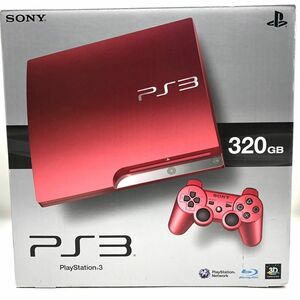 【希少カラー/極美品】　PlayStation3 プレイステーション3 CECH-3000B SR スカーレットレッド　プレステ3