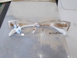 Metal Edge メタルエッジ 超かっこいい 眼鏡フレーム ME-1038-1 ハーフリム トライバルデザイン お洒落 ！