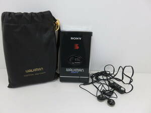 ソニー　WM-109　WALKMAN　ポータブルカセットプレーヤー　カセットウォークマン　リモコン　イヤホン　ケース付　動作未確認　SONY 