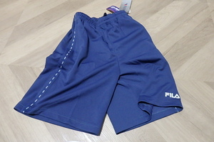 未使用・タグ付 ☆ FILA / フィラ　Mサイズ　トレーニングウェア　 ショートパンツ（Mサイズ）　ネイビー　 ￥4900の品　送料：370円