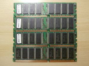 DDR 400 PC3200 184Pin 512MB×4枚セット hynixチップ(両面) デスクトップ用メモリ