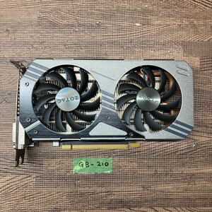 GK 激安 GB-210 グラフィックボード ZOTAC NVIDIA GeForce GTX 960 2GB 128BIT GDDR5 ZT-90302-10M 認識.画像出力のみ確認 中古品 同梱可能