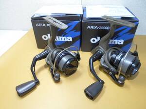 ●未使用・開封品●【OKUMA】オクマ ARIA-2500B ・ARIA-1000B　糸付き箱入り・2台セット