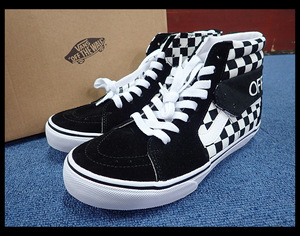 【海蛍】Vans/バンズ V38CF ロール SK8-HI(スケート・ハイ) ブラック ホワイト 23.5cm 箱付