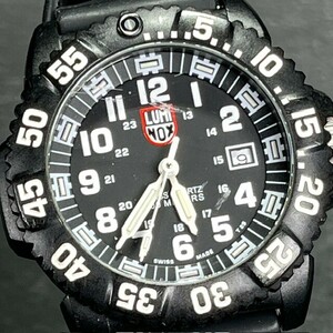 LUMINOX ルミノックス 3050 ネイビーシールズ Navy SEALs 腕時計 クオーツ ミリタリー ブラック カレンダー 200M防水 アナログ メンズ