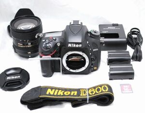 【新品級の超美品 1607ショット・豪華セット】Nikon ニコン D600 AF-S NIKKOR 24-85mm f/3.5-4.5 G ED VR
