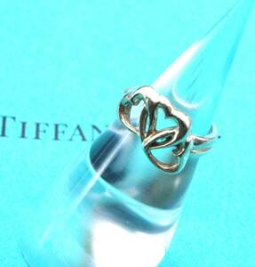 Tiffany & Co. ティファニー トリプルオープンハート リング 指輪 スターリングシルバー925 銀 3.3g サイズ47 4122