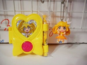 スマイルプリキュア/マクドナルド/ハッピーセット/キュアピース/メモ帳/鉛筆/スイング/フィギュアキーホルダー