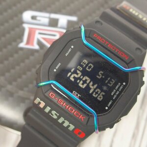 f002 Y2 CASIO カシオ G-SHOCK DW-5600VTR GTRモデル メンズ腕時計 QZ デジタル文字盤 ラバーベルト nismoカスタム ケース付き 動作品