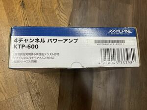 アルパイン KTP-600 4チャンネル パワーアンプ 未使用品