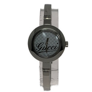 ▽▽ GUCCI グッチ レディース腕時計 Gサークル バングルウォッチ ロゴ文字盤 105 傷や汚れあり