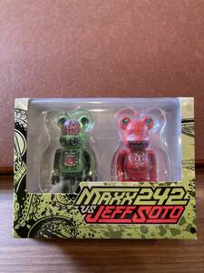 1円スタート　ベアブリック　BE@RBRICK MAXX242　JEFFSOTO 100％　未開封　メディコムトイ