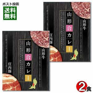 ご当地カレー 山形合カレー 200g×2食詰め合わせセット 山形牛＆庄内豚使用 レトルトカレー