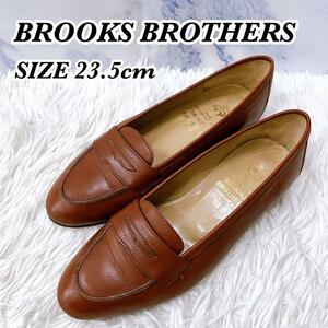 送料無料　Brooks Brothers　ブルックスブラザーズ　レディース　ローファー　ブラウン　23.5cm