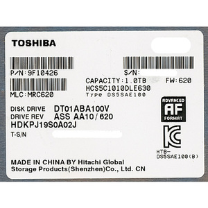TOSHIBA製HDD DT01ABA100V 1TB SATA600 5700 [管理:20343917]