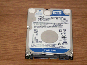 ★ 500GB ★ Western digital Blue【 WD5000LPCX 】薄型7mm 良品 ★49Y