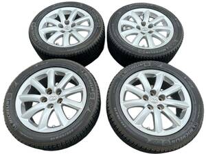 三559【中古品】LEXUS レクサス LS 460 LS600 TOYOTA 純正ホイール 18×7.5J+32 18インチスタッドレスタイヤ MICHELIN 235/50R18 4本セット