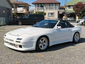 ユーザー買取車/S63年サバンナRX-7カブリオレ/車検2年付/ERCオリジナルボンネット/ブレンボブレーキ/ERCオリジナルステンマフラ/社外品多数