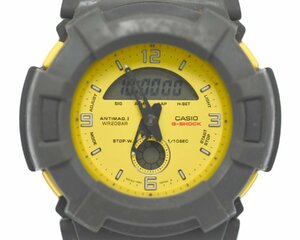 【CASIO】カシオ G-SHOCK AW-510 デジアナ メンズ クォーツ イエロー文字盤 中古品