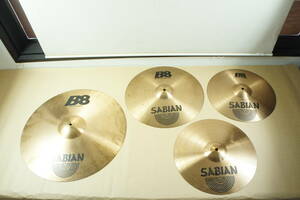 SABIAN　 セイビアン　B8　14/36　16/41　20/51㎝　Ride　シンバル4枚セット