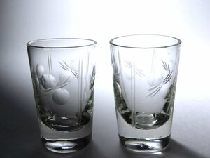 ■古ガラス　　ペア・リキュールグラス　　ショットグラス　　　〈同梱対象商品〉